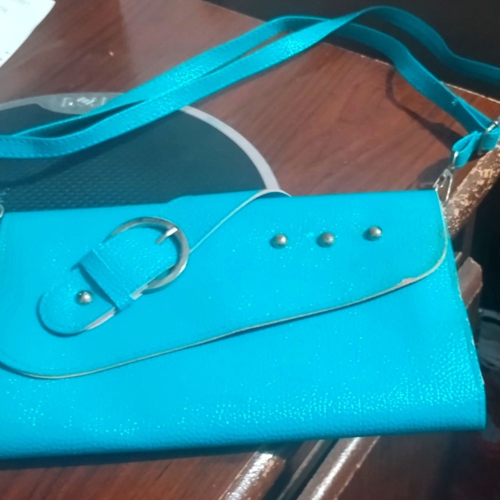 Small blue pretty purse for anyone for sale!
